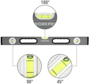 img 1 attached to WORKPRO W002900A 3-Piece Spirit Level Set
