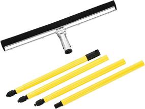 img 3 attached to 🧹 Alpine Industries Heavy-Duty Dual Moss Floor Squeegee with 50 Handle - Industrial Grade Soft Foam Replacement Head for Wet & Dry Cleaning of Concrete, Wood & Tile Floors (18 in)