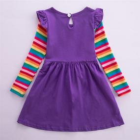 img 3 attached to 🦋 JUXINSU Toddler Butterfly Dresses LH81037 - Purple Girls' Clothing for Stylish Dresses!