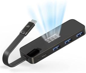 img 4 attached to 🔌 DockCase Smart USB C Hub, 4-in-1 Visual Hub with HD Display Screen, USB C 3.1 and 3 USB A 3.0 Data Ports, USB C Hub Adapter for MacBook Air/Pro, M1 MacBook/iPad 2021, XPS and More