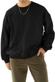 img 1 attached to MNCEGEER Crewneck Sweatershirts Winter Pullover Men's Clothing in Active