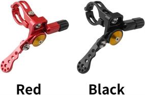 img 3 attached to 🚲 Seatpost Dropper Remote Lever: Ergonomic and Durable Aluminum Alloy Mountain Bike Shifter (22.2mm Red)