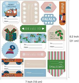 img 3 attached to 🎁 Christmas Gift Tag Stickers by WRAPAHOLIC - 144 Labels for Festival Presents, Envelopes, Wrapping Paper, and Gift Bags - Decorative Bear Tags Stickers