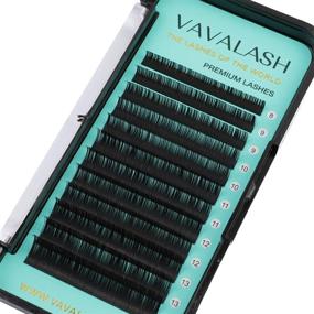 img 3 attached to 👁️ Eyelash Extensions 0.03 D Curl 14mm - Premium Silk Individual Lashes for Volume & Classic Soft Matte Dark Eyelash Extensions - Professional Grade (0.03-D-14mm)