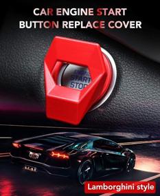 img 1 attached to 🚗 Black Car Engine Start Stop Push Button Cover Ring for Dodge Challenger Charger Durango 2015-2020 - Enhanced SEO