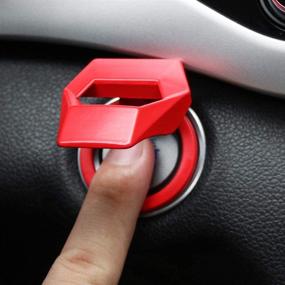 img 3 attached to 🚗 Black Car Engine Start Stop Push Button Cover Ring for Dodge Challenger Charger Durango 2015-2020 - Enhanced SEO