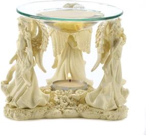 img 2 attached to 🎨 Multicolored Angelic Trio Oil Warmer, Gifts & Decor D1215
