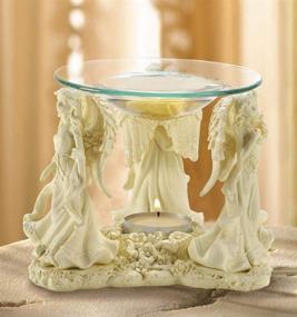 img 1 attached to 🎨 Multicolored Angelic Trio Oil Warmer, Gifts & Decor D1215