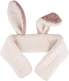 img 1 attached to Surblue Rabbit Cashmere Animal Autumn Girls' Accessories