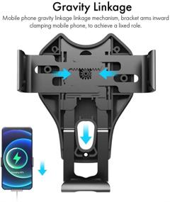 img 2 attached to 📱 FEIKU Car Phone Mount for Magsafe Charger with Desk and Vent Options, for iPhone 12/12 Pro/12 Mini/12 Pro Max (Black, Charger Not Included)