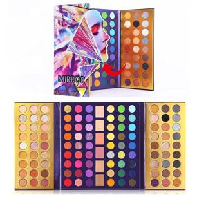 img 3 attached to 💚 UCANBE Mirror Colorful Eyeshadow Palette - Professional Glitter Shimmer Matte | Vibrant Purple Green Nude Eye Shadow | Highly Pigmented Highlighters Contour Blush | All In One Makeup Palette Set