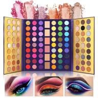 💚 ucanbe mirror colorful eyeshadow palette - professional glitter shimmer matte | vibrant purple green nude eye shadow | highly pigmented highlighters contour blush | all in one makeup palette set logo