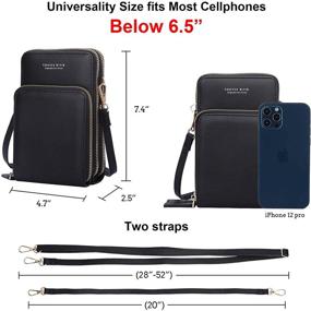 img 1 attached to Ultimate Protection: Crossbody 📱 Cellphone Blocking Screen Purses for Women