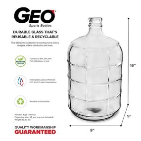 img 2 attached to Geo Sports Bottles BT3GG Gallon