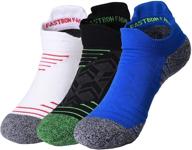 🧦 men & women's short compression socks: 10-20mmhg - ankle socks for sports & travel (1/2/3/6 pairs) логотип