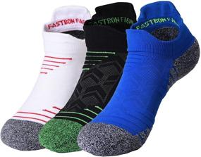 img 4 attached to 🧦 Men & Women's Short Compression Socks: 10-20mmHg - Ankle Socks for Sports & Travel (1/2/3/6 Pairs)