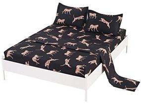 img 2 attached to 🐆 SDIII Leopard Bedding: Vibrant Animal Sheets for the Perfect Kids' Home Store Décor