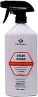 🛡️ trinova stain guard - non-aerosol fabric protection spray for upholstery, carpet, rugs and more, shields against liquid spills (18 oz) logo