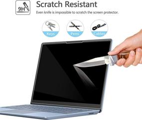 img 3 attached to 💻 Megoo Surface Laptop Go 12.4" Tempered Glass Screen Protector - Scratch Resistant, Easy Installation, 9H Hardness, Ultra Clear - Compatible with Microsoft Surface Laptop Go 2020