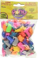 🐠 vibrant darice plastic novelty beads: sea life shapes in bright colors logo