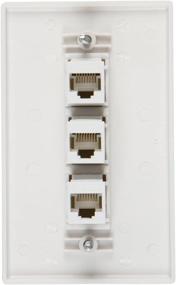 img 2 attached to 🏠 Conveniently Upgrade Your Home Network with Buyer's Point 3 Port Cat6 Wall Plate