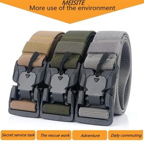 img 3 attached to 🎒 MEISITE Tactical Webbing: Premium Adjustable Military Men's Belt Accessories