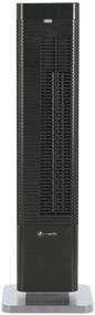 img 2 attached to 🔥 PureGuardian Guardian Technologies 27-inch Portable Heater Tower & Fan with Remote Control - Oscillating Whole Room Space Heater in Black