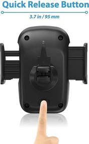 img 1 attached to 📱 Beam Electronics Car Phone Holder Mount - Air Vent Cradle Compatible with iPhone 12 11 Pro Max XS XR X 8+ 7+ SE, Samsung Galaxy S4-S10, LG Nexus, Nokia - Improved SEO