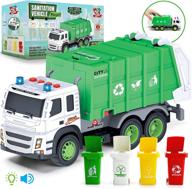 🚛 friction powered recycling garbage truck - efficient waste management logo