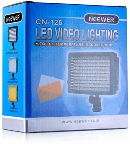 img 3 attached to 📸 Световая панель CN-126 LED от Neewer для фотоаппарата или видеокамеры