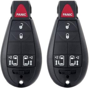 img 4 attached to 🔑 ECCPP Replacement Keyless Entry Remote Key Fob Dodge Series M3N5WY783X - Pack of 2 [Uncut]