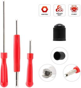 img 3 attached to ZHSMS Valve Core Tool Set: 20Pcs Cores, 10Pcs Caps, 4-Way Tool – Professional Tire Repair & Maintenance Kit