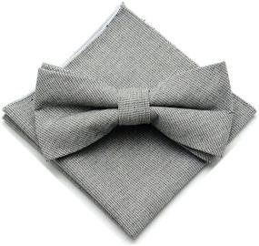 img 1 attached to Secdtie Cotton Floral Casual Bowties Men's Accessories and Ties, Cummerbunds & Pocket Squares