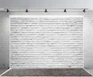 📸 yeele 10x8ft retro white brick wall backdrop vinyl fabric: perfect photography background for portraits, parties, and studios! logo