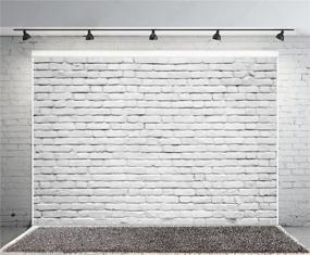 img 3 attached to 📸 Yeele 10x8ft Retro White Brick Wall Backdrop Vinyl Fabric: Perfect Photography Background for Portraits, Parties, and Studios!