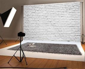 img 1 attached to 📸 Yeele 10x8ft Retro White Brick Wall Backdrop Vinyl Fabric: Perfect Photography Background for Portraits, Parties, and Studios!