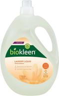 🌿 biokleen natural laundry detergent liquid - 300 loads: eco-friendly concentrated plant-based formula, safe for kids and pets, no artificial colors or preservatives - packaging may vary logo