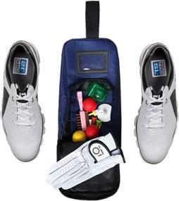 img 2 attached to 🏌️ Amy Sport Zippered Golf Shoe Bag: Premium Travel Case with Outside Pocket - Lightweight Carrier for Men and Women, Ideal for Basketball, Soccer, Gym and Gifting