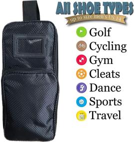 img 1 attached to 🏌️ Amy Sport Zippered Golf Shoe Bag: Premium Travel Case with Outside Pocket - Lightweight Carrier for Men and Women, Ideal for Basketball, Soccer, Gym and Gifting