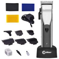 💈 high-speed magnetic motor rechargeable cordless clipper - caliber professional, black silver logo