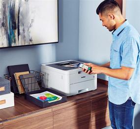 img 2 attached to 🖨️ Powerful Wireless Color Laser Printer: Brother HL-L3210CW Delivers Superior Quality Results in Compact Size