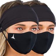👩 face mask headband with button attachments: enhanced ear protection and comfort for nurses and mask wearers logo