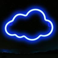 xiyunte cloud neon sign, blue cloud neon light for wall decor, usb/battery powered cloud neon signs decorations aesthetic light up sign for bedroom, children's room, bar, and nursery decor логотип