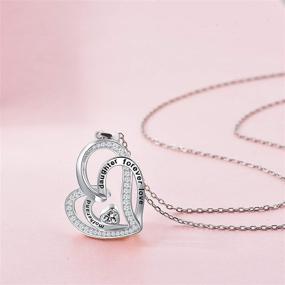 img 2 attached to 👩 S925 Sterling Silver Distance Mother Daughter Necklace: Double Heart Jewelry Gifts for Mom Daughter Wife Girls