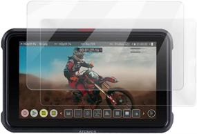 img 4 attached to 🔒 PCTC Защитное стекло для ЖК-экрана Atomos Ninja V 5-дюймовый 4K HDMI монитор для камерной записи - Anti-Scratch, Anti-Fingerprint, Anti-Water, и Anti-Dust (2 шт.) - Совместимо с мониторами 5 дюймов