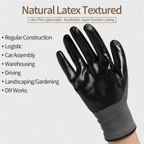 img 2 attached to WORKCARE Safety Nitrile Coating Breathable Occupational Health & Safety Products