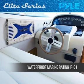 img 1 attached to 🔊 Upgraded Elite Series 1000W 4 Channel Bridgeable Amp - Pyle Hydra Marine Amplifier with Tri-Mode Configurability, Waterproof Design, MOSFET Power Supply, GAIN Level Controls, and RCA Stereo Input (PLMRA420)