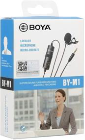 img 2 attached to 🎙️ BOYA by-M1 Clip-On Microphone - Black, Compatible with DSLR Camera, Smartphone, Camcorder, and Audio Recorders