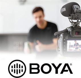 img 1 attached to 🎙️ BOYA by-M1 Clip-On Microphone - Black, Compatible with DSLR Camera, Smartphone, Camcorder, and Audio Recorders