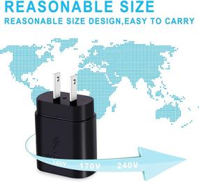 img 3 attached to 🔌 KAIMENGLONG 2 Packs 25W USB-C Super Fast Charging Wall Charger Type C Wall Plug Adapter Block - iPhone 13/12/13 Pro Max/13 Mini/Samsung Galaxy S21/S21 Ultra/S20/S10/Note20/10 (Black)